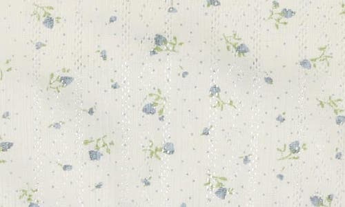 Maniere Manière Floral Pointelle Footie In White