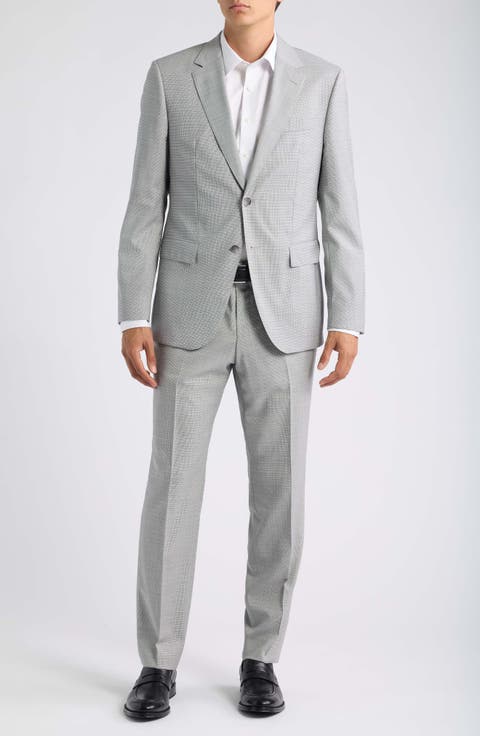 Huge Trim Fit Virgin Wool Suit