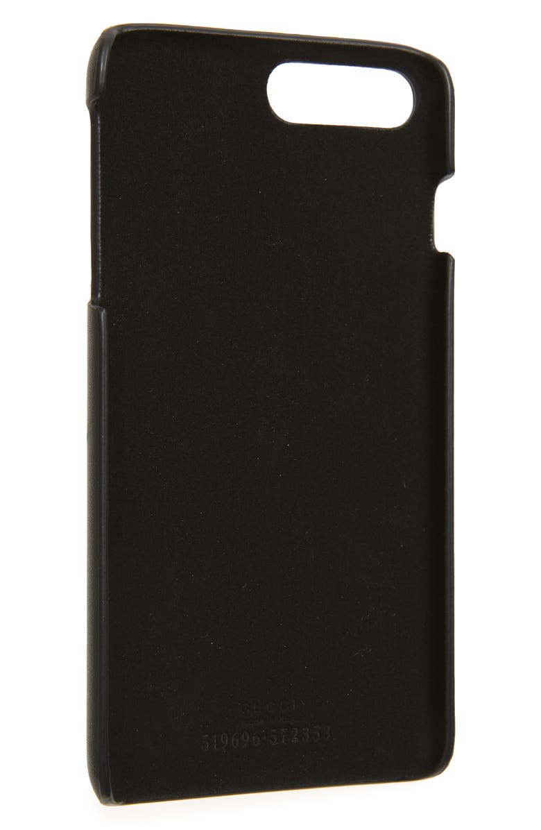 Gucci Guccy Logo Moon & Stars Leather iPhone 7 Plus Case, Alternate, color,