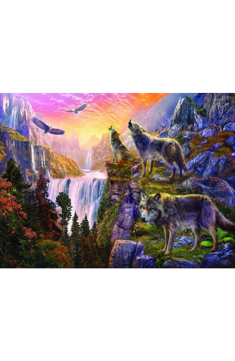 Sunsout Wolf Sun/Wolf Moon 1000 piece Jigsaw Puzzle for Adults, Alternate, color, Multicolor