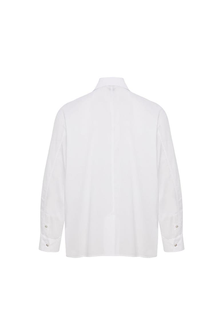 Daydreamers White Striped Woven Shirt, Alternate, color, grey