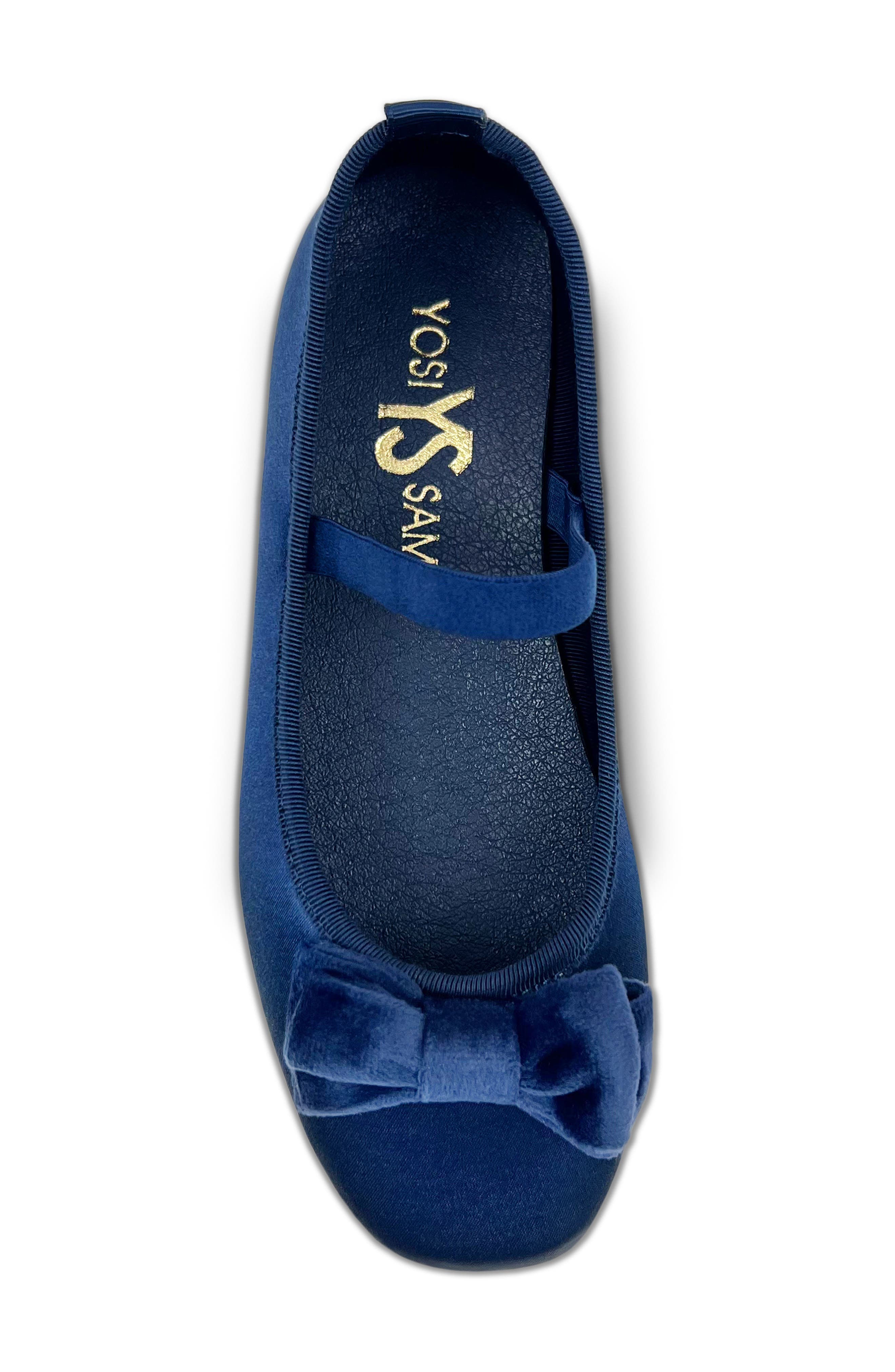 Yosi Samra Kids' Miss Emory Satin Mary Jane Flat, Alternate, color, 