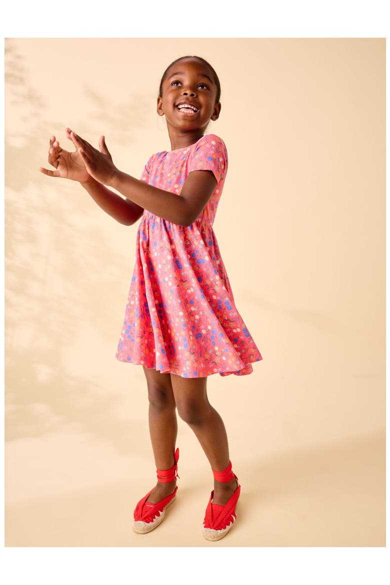 Twist Back Ballet Dress, Alternate, color, Malindi Wildflowers