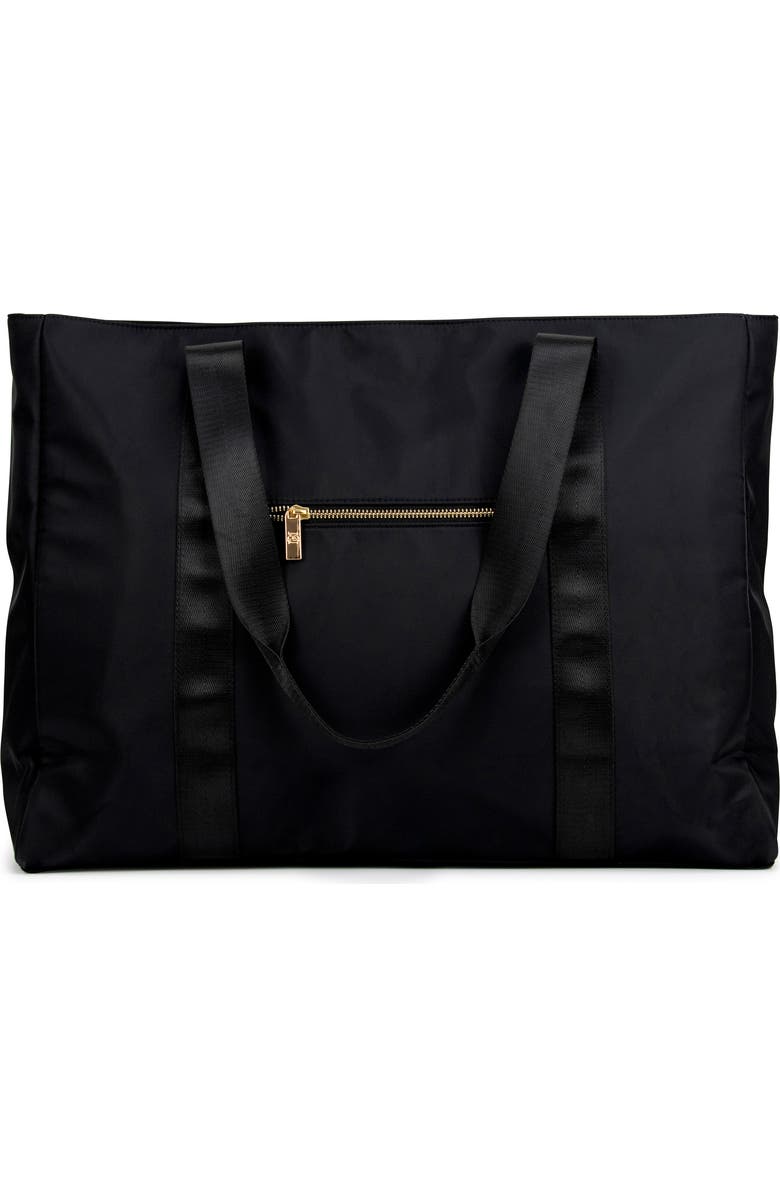 BADGLEY MISCHKA Uncomplicated Nylon Weekender Duffel Bag, Alternate, color, Black