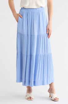 Textured Tiered Skirt