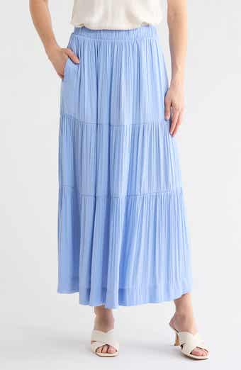 Textured Tiered Skirt