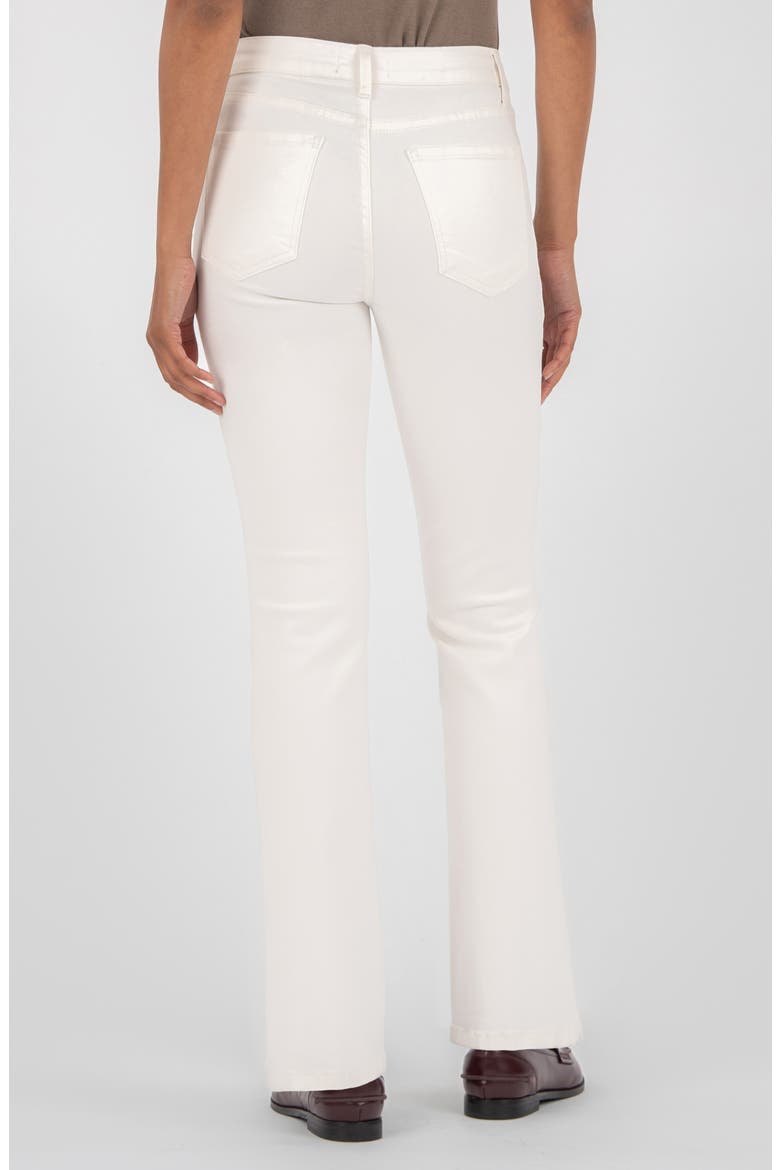 Kelsey Inset Pocket Ankle Flare Jeans, Alternate, color, CREAM