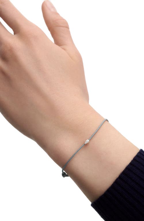 Pdpaola Isa Diamond Cord Bracelet In Light Blue