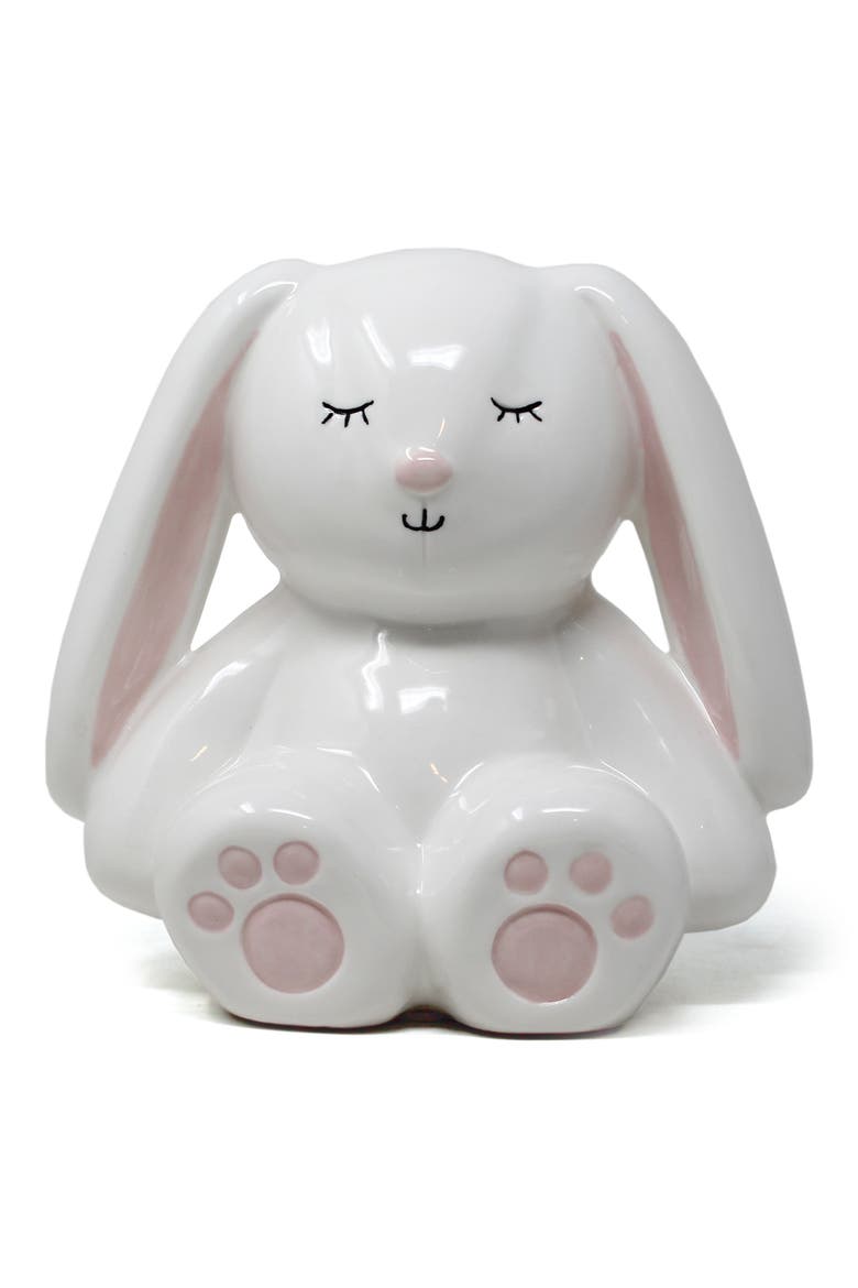 Hip Hop Ceramic Bunny Bank, Main, color, NONE