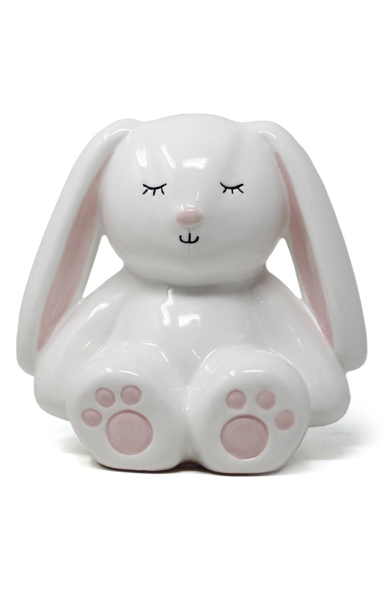 Child to Cherish Hip Hop Ceramic Bunny Bank, Main, color,