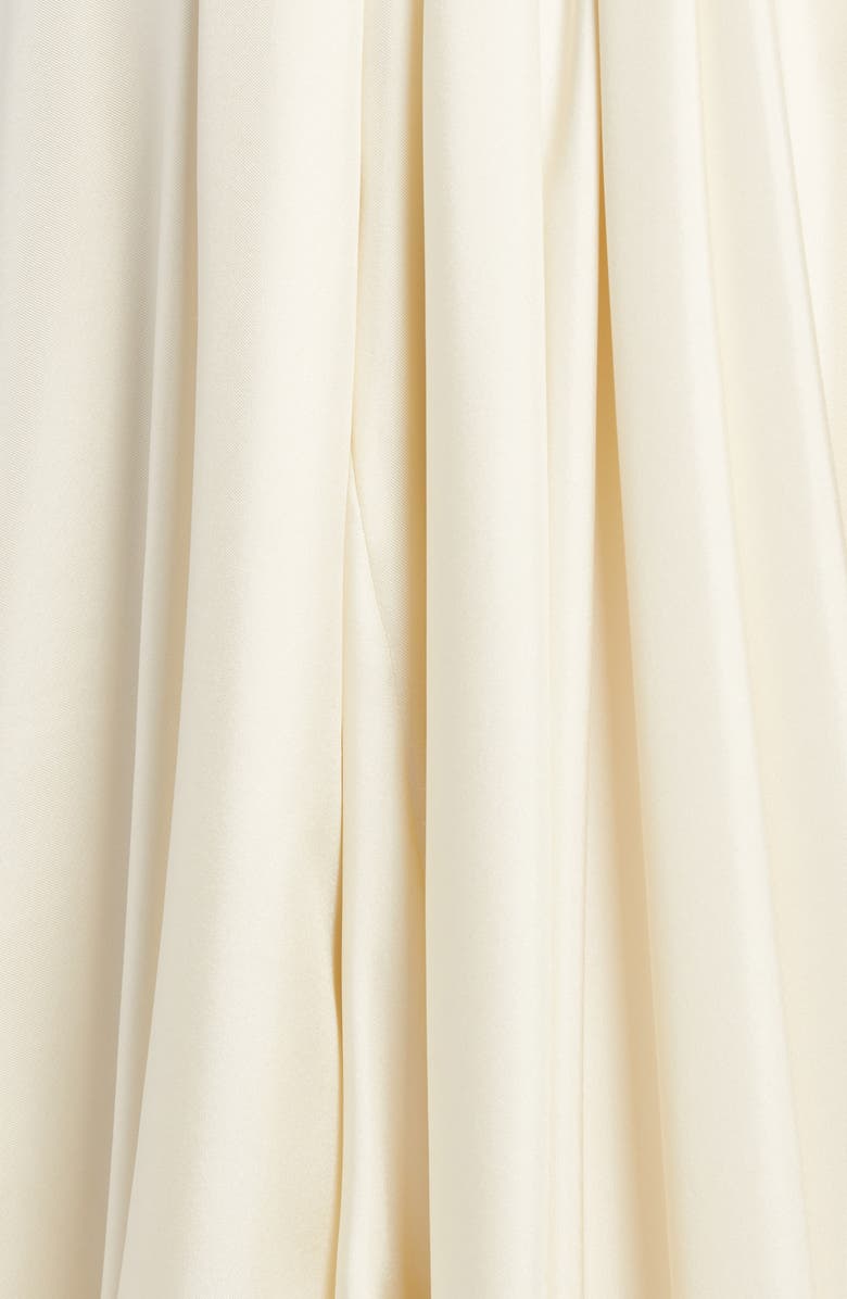 The Row Hana Asymmetric Bubble Hem Silk Maxi Skirt, Alternate, color, 