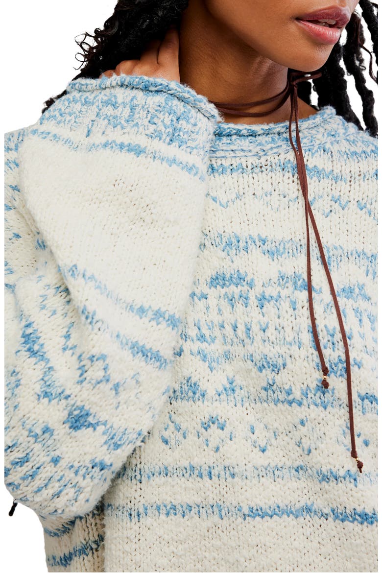 Dani Oversize Cotton Blend Sweater, Alternate, color, CLOUD COMBO