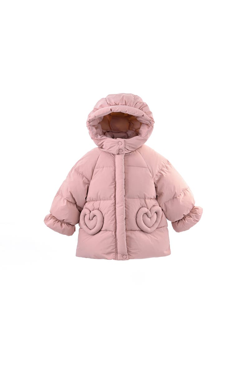 Glow Heart-Pocket Puffer Jacket, Main, color, Pink