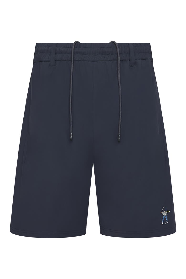 Drawstring Waist Golf Shorts, Main, color, MIDNIGHT NAVY