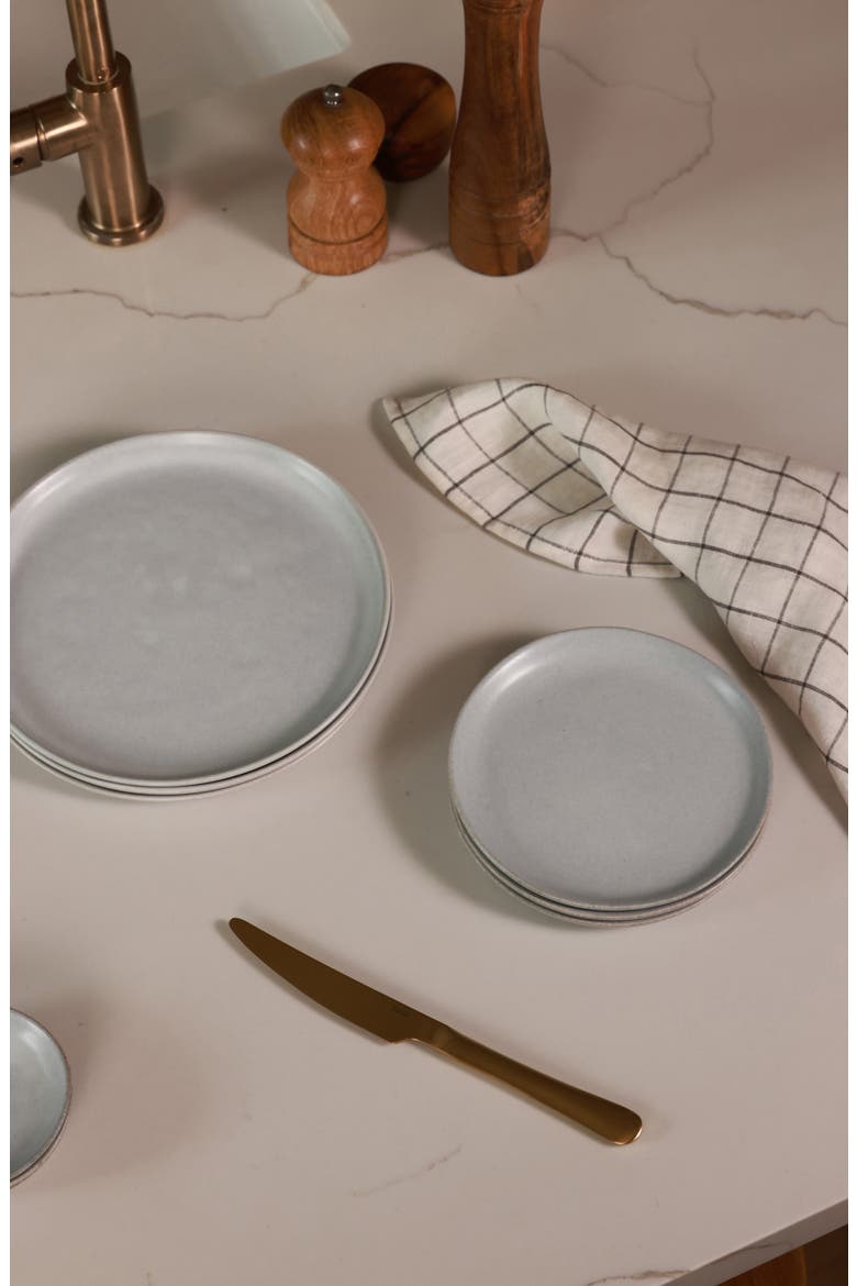 The Dessert Set of 4 Plates, Alternate, color, STONE BLUE