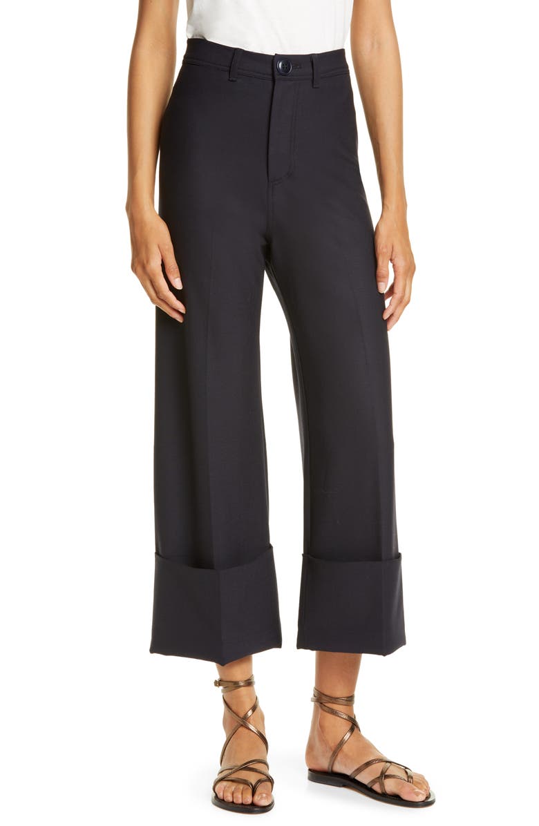 Sea Hayes High Waist Cuff Pants, Main, color, 