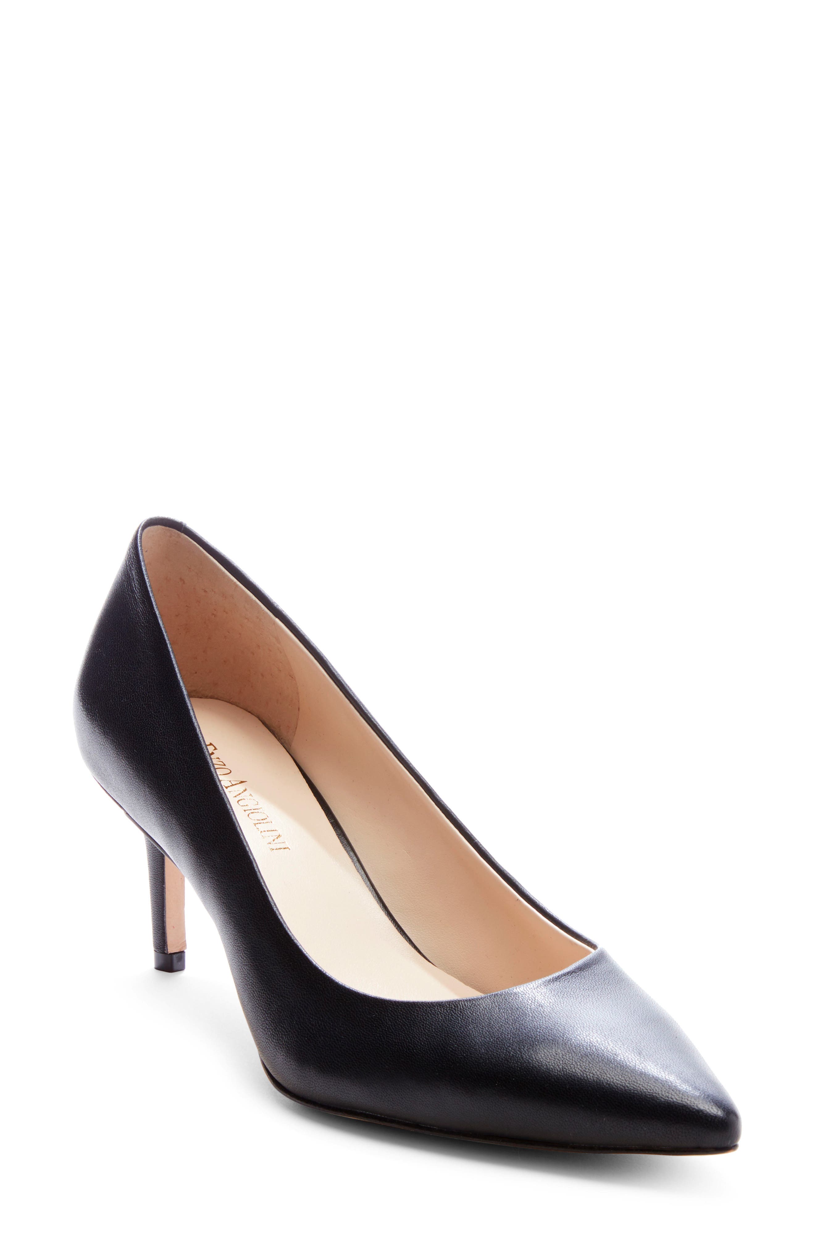 Ranci Pump, Main, color, BLACK LEATHER