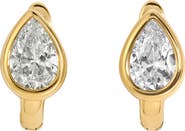 LILI CLASPE Rhea Pear Cut Huggie Hoop Earrings