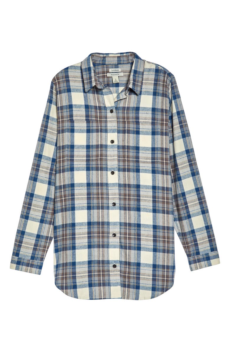 L.L.Bean Scotch Plaid Women's Flannel Tunic, Alternate, color, 