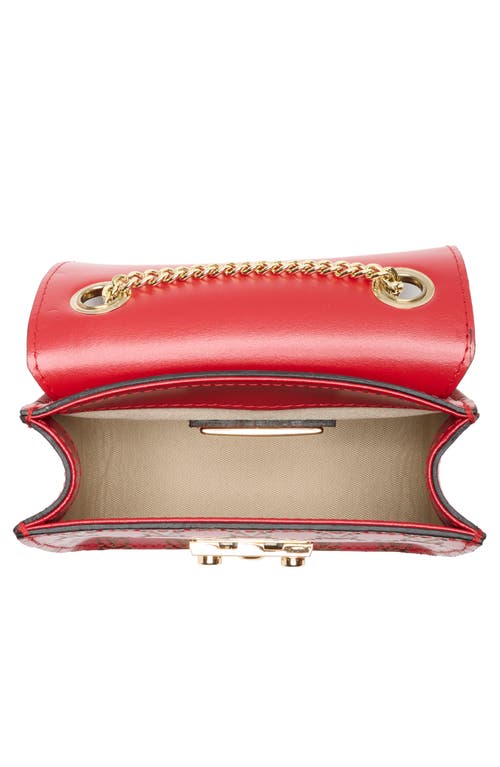 Valentino By Mario Valentino Bijou Monogram Chain Crossbody Bag In Red