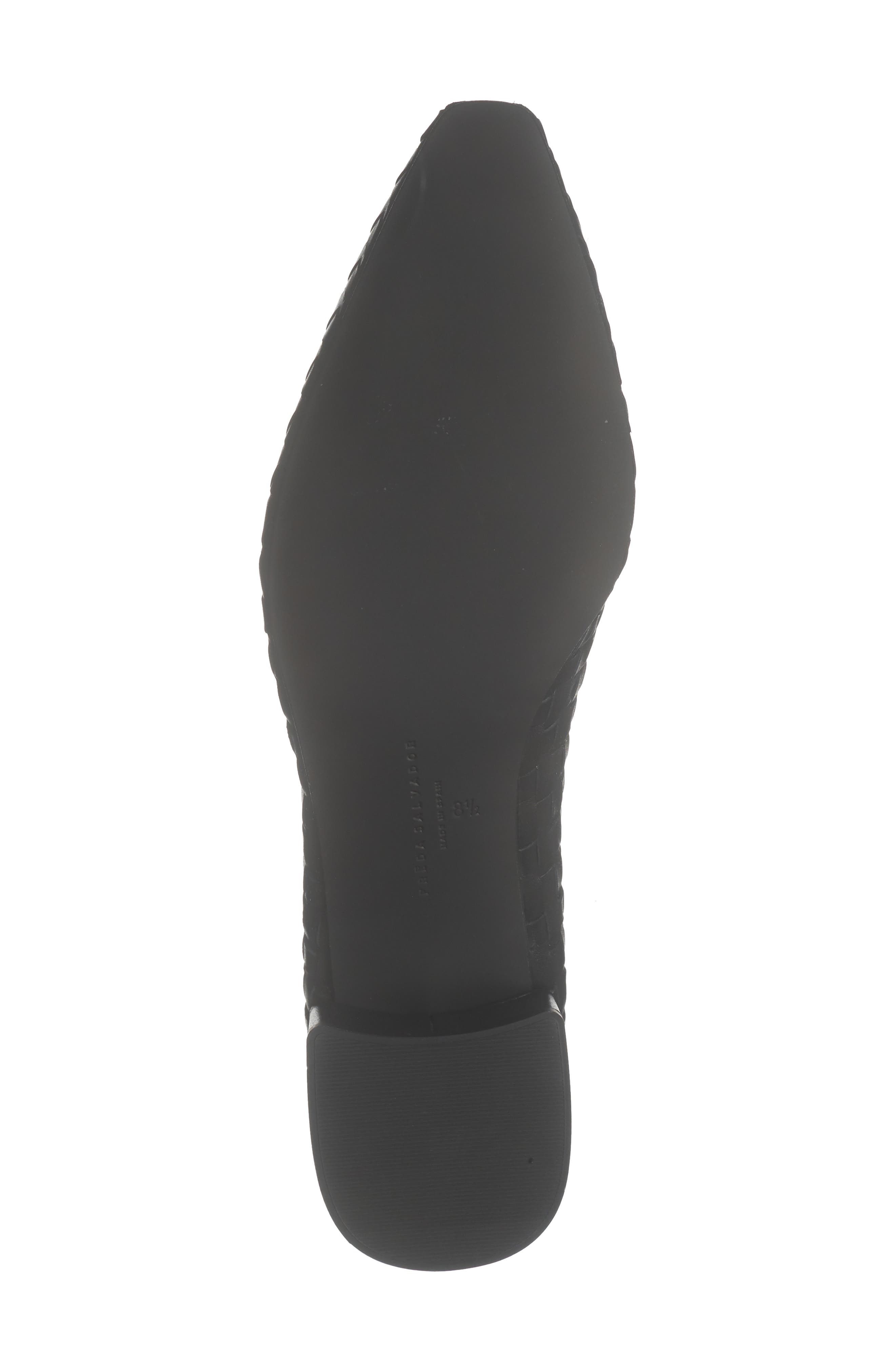 Carmela Pump, Alternate, color, BLACK WOVEN CALF