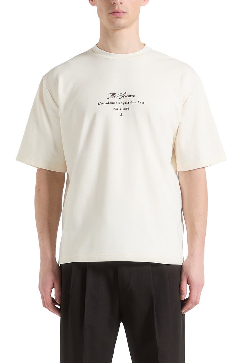 The Scream Cotton T-Shirt, Main, color, Cream
