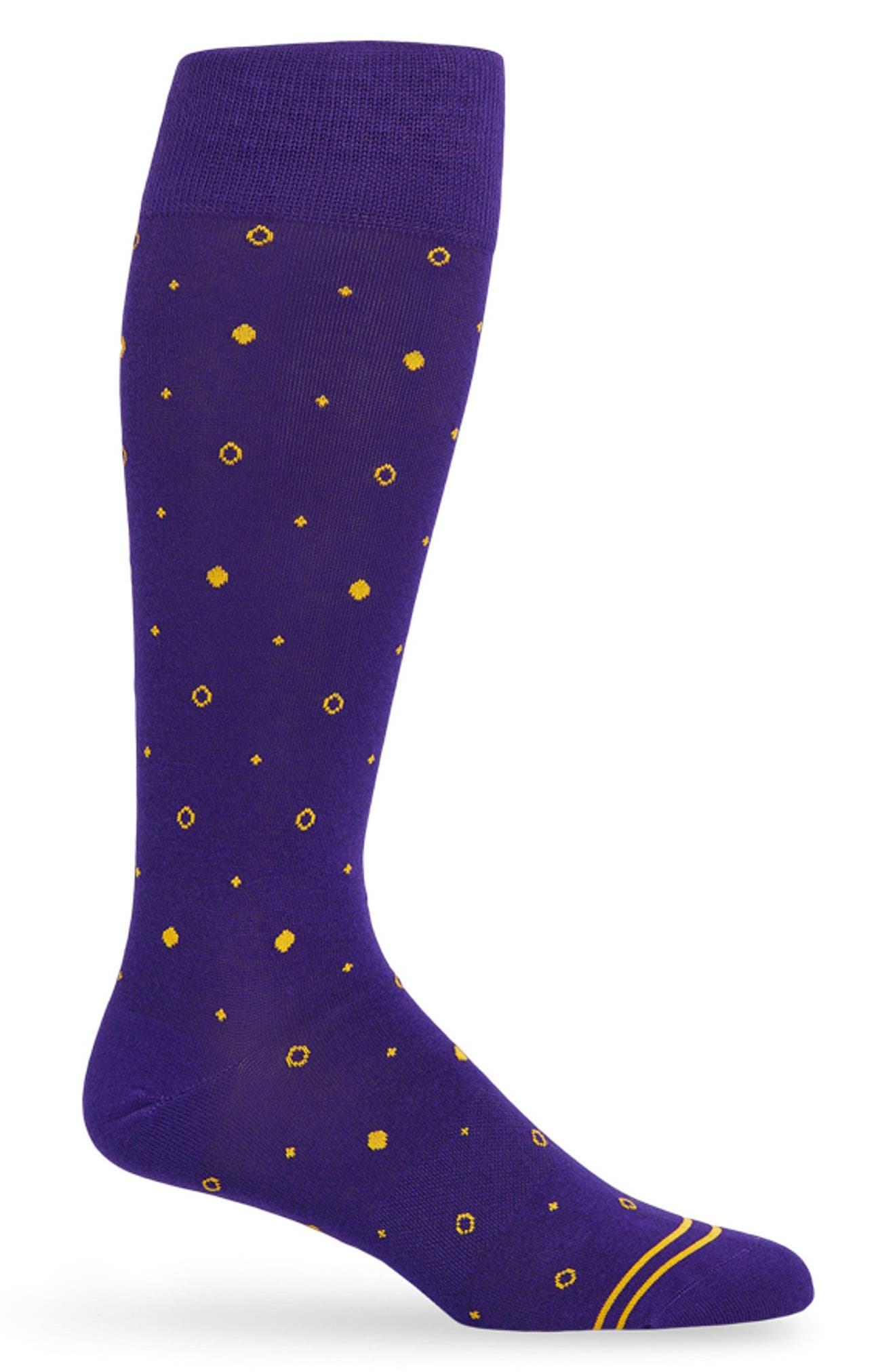 Mixed Dot Mid-Calf Premium Novelty Dress Socks