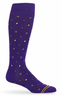 Mixed Dot Mid-Calf Premium Novelty Dress Socks