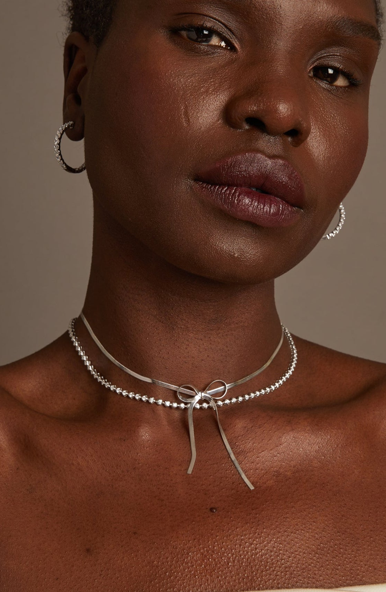 Aurate New York Lab Grown Diamond Tennis Choker Necklace, Alternate, color, 