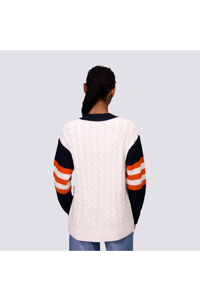 Women's Lusso Black/White San Francisco Giants Shyla Knit V-Neck Full-Zip Sweater, Alternate, color, Black