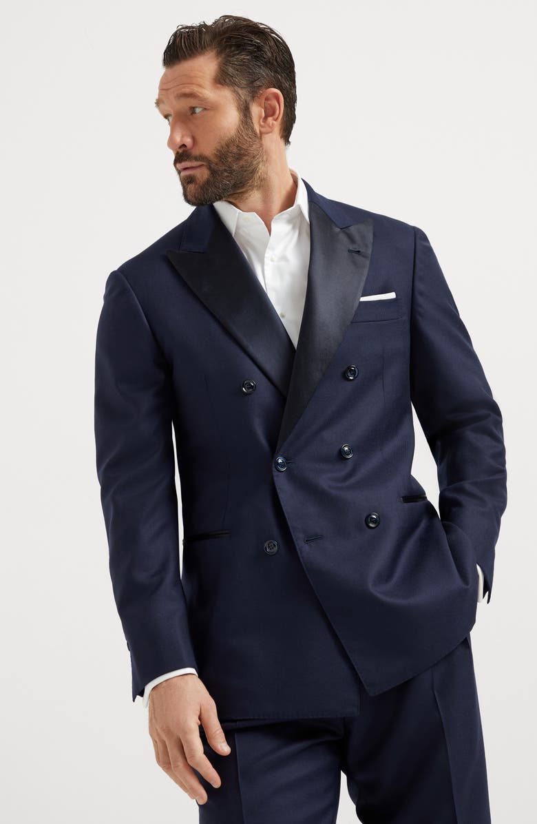 Brunello Cucinelli Tuxedo jacket, Alternate, color, 