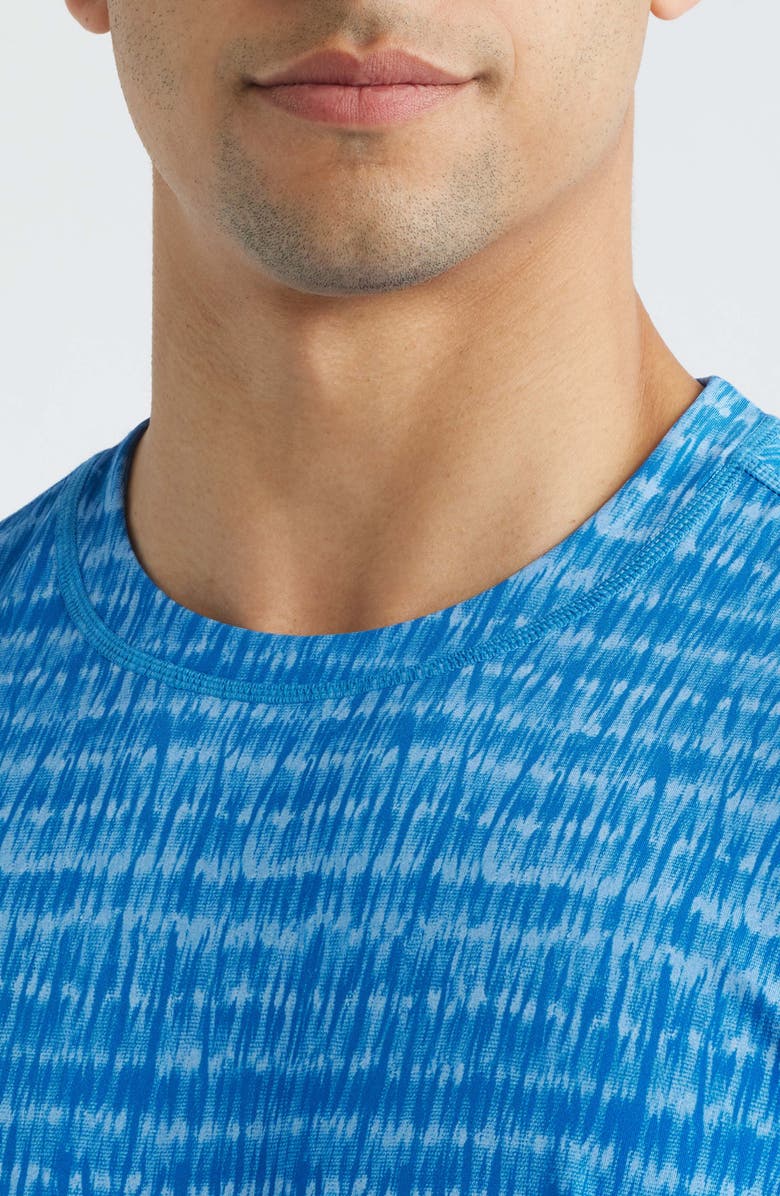 Tommy Bahama Wave Break Flip Reversible Performance T-Shirt, Alternate, color, Bering Blue