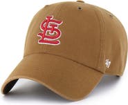 CARHARTT X 47 Men's Carhartt x '47  Brown St. Louis Cardinals Clean Up Adjustable Hat