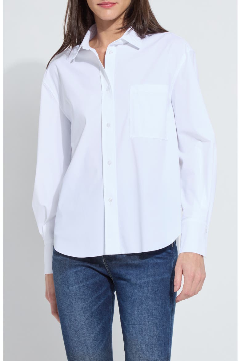Desire Balloon Sleeve Shirt, Main, color, WHITE