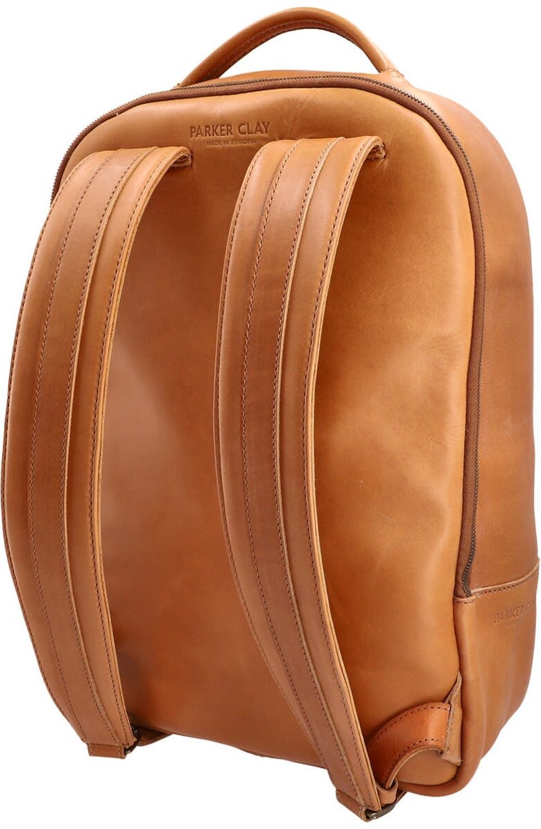 Parker Clay Brown LA28 Atlas Leather Backpack, Alternate, color,
