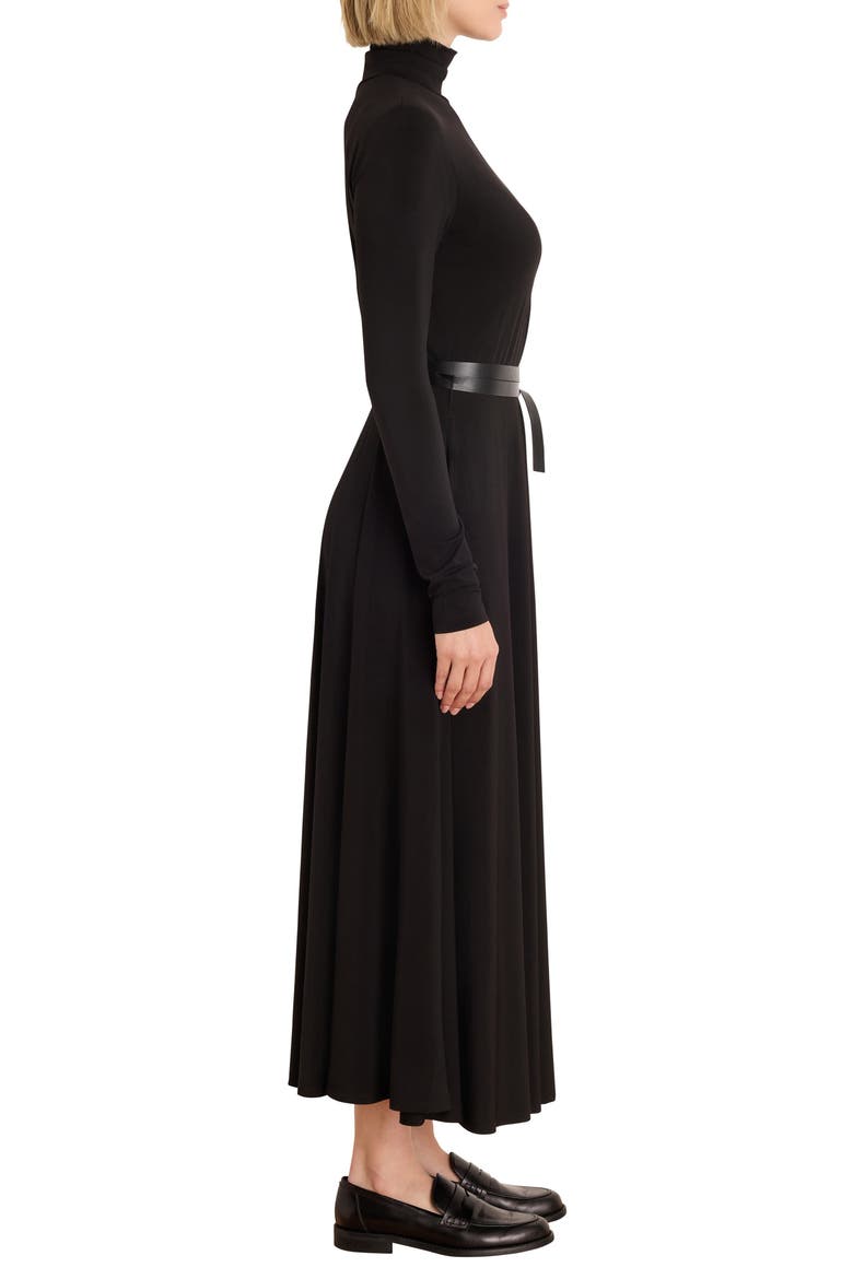 Victoria Long Sleeve Turtleneck Dress, Alternate, color, BLACK ONYX