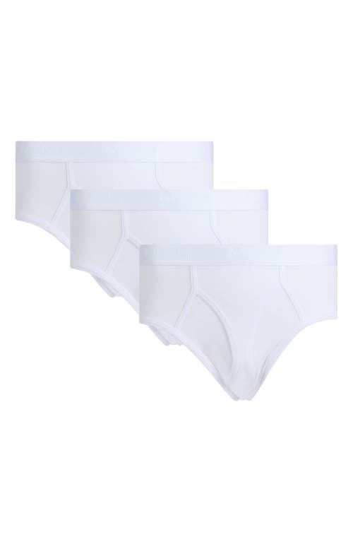 Memoi Assorted 3-pack Cool Stretch Cotton Briefs In Multi