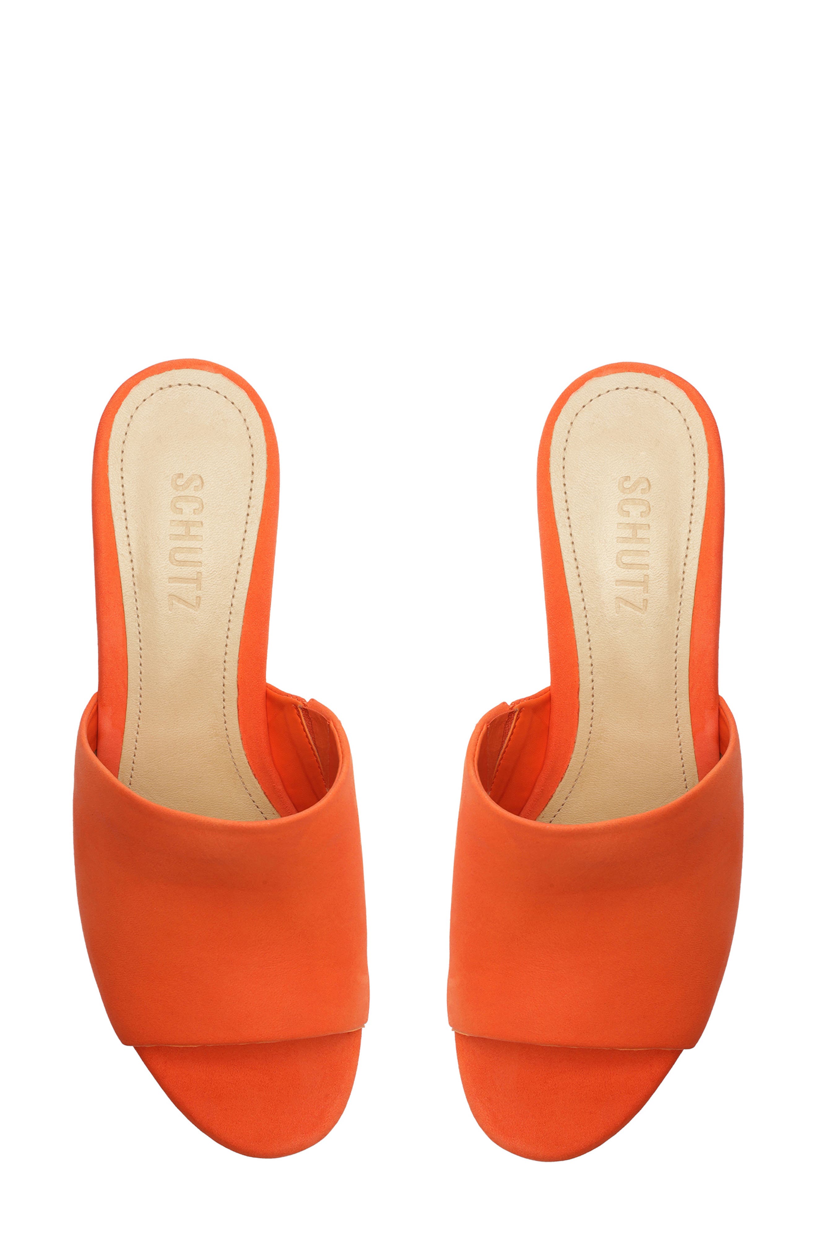 Dalle Platform Slide Sandal, Alternate, color, FLAME ORANGE