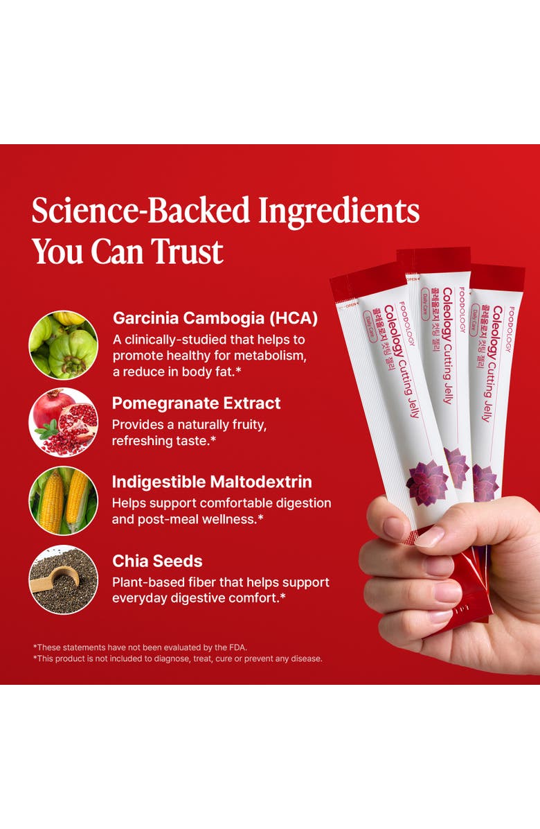 Foodology Coleology Cutting Jelly 10 sticks, Alternate, color, Red