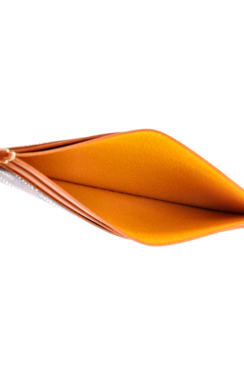 Pre-Owned Goyard Saint Sulpice Card Holder Coated Canvas, Alternate, color, Black