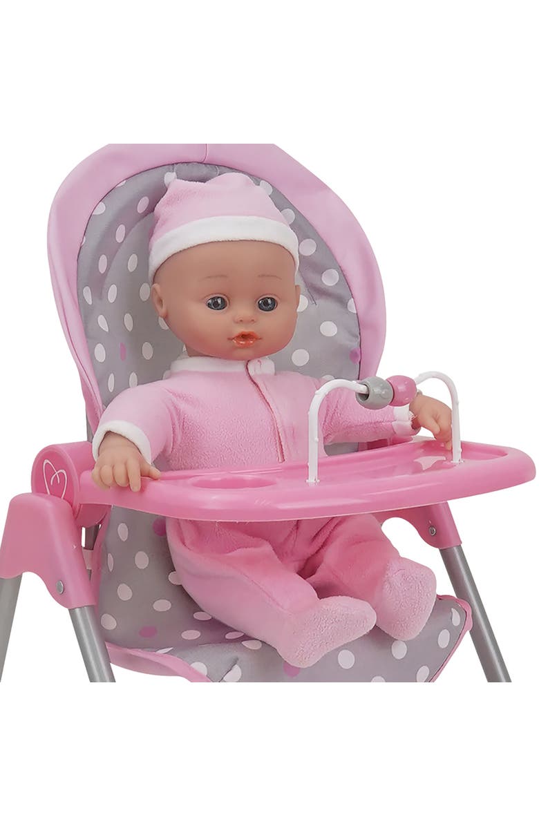 509 Crew Cotton Candy Pink Foodie Doll Highchair Fits Dolls Up to 21", Alternate, color, Multicolored