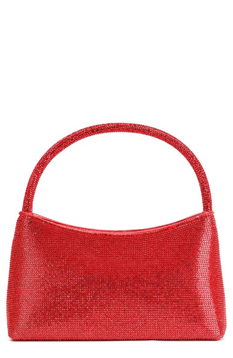 Dressy Rhinestone Top Handle Bag