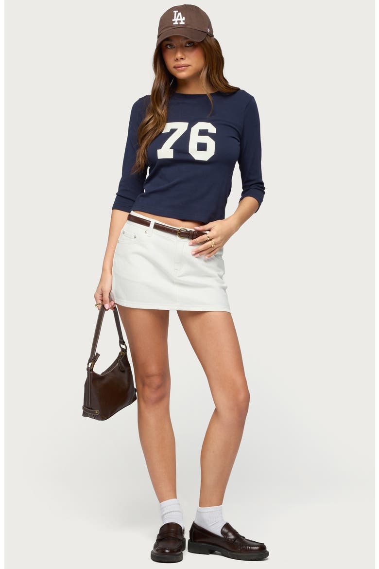 76 Stretch Cotton Graphic T-Shirt, Alternate, color, NAVY
