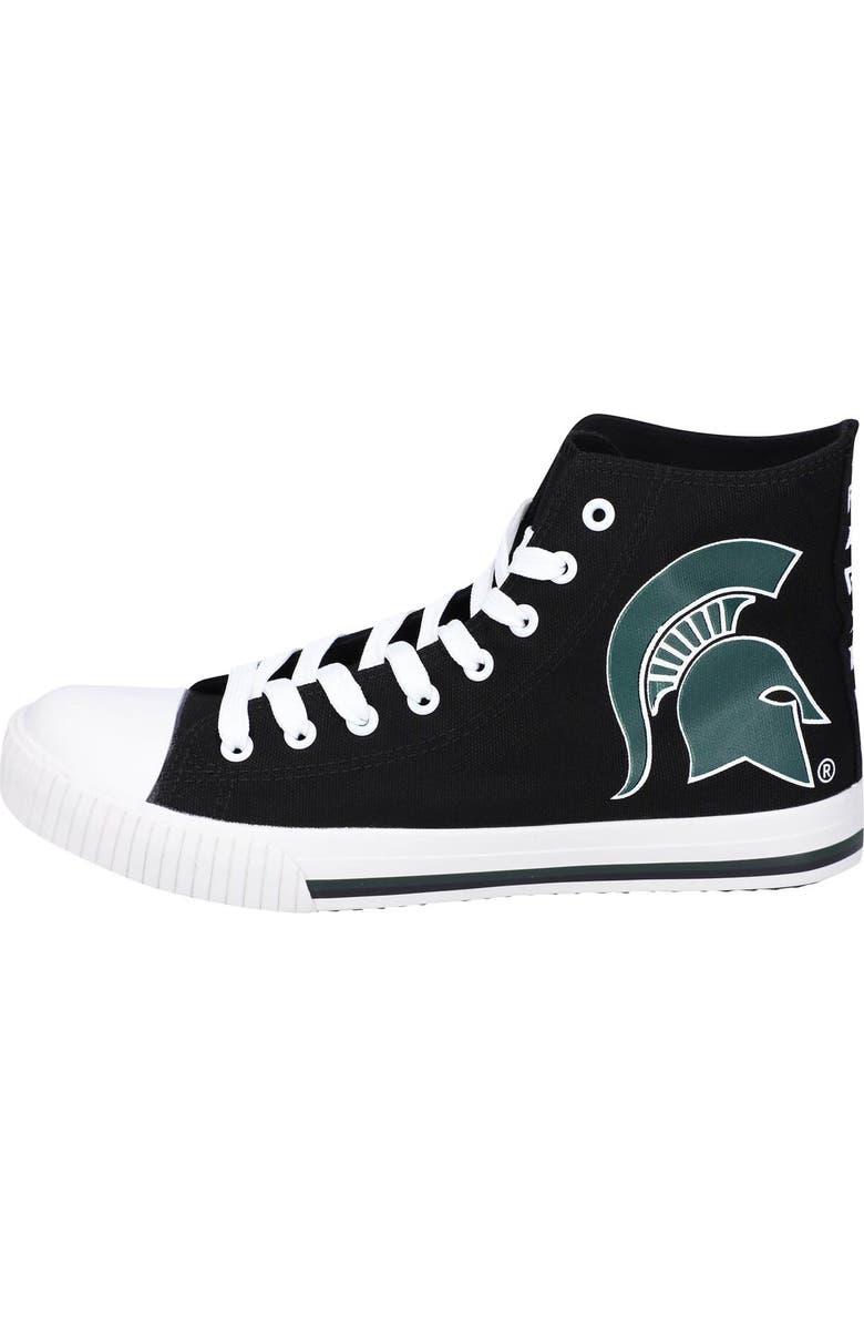 FOCO Men's FOCO Michigan State Spartans Big Logo High Top Canvas Shoes, Alternate, color,