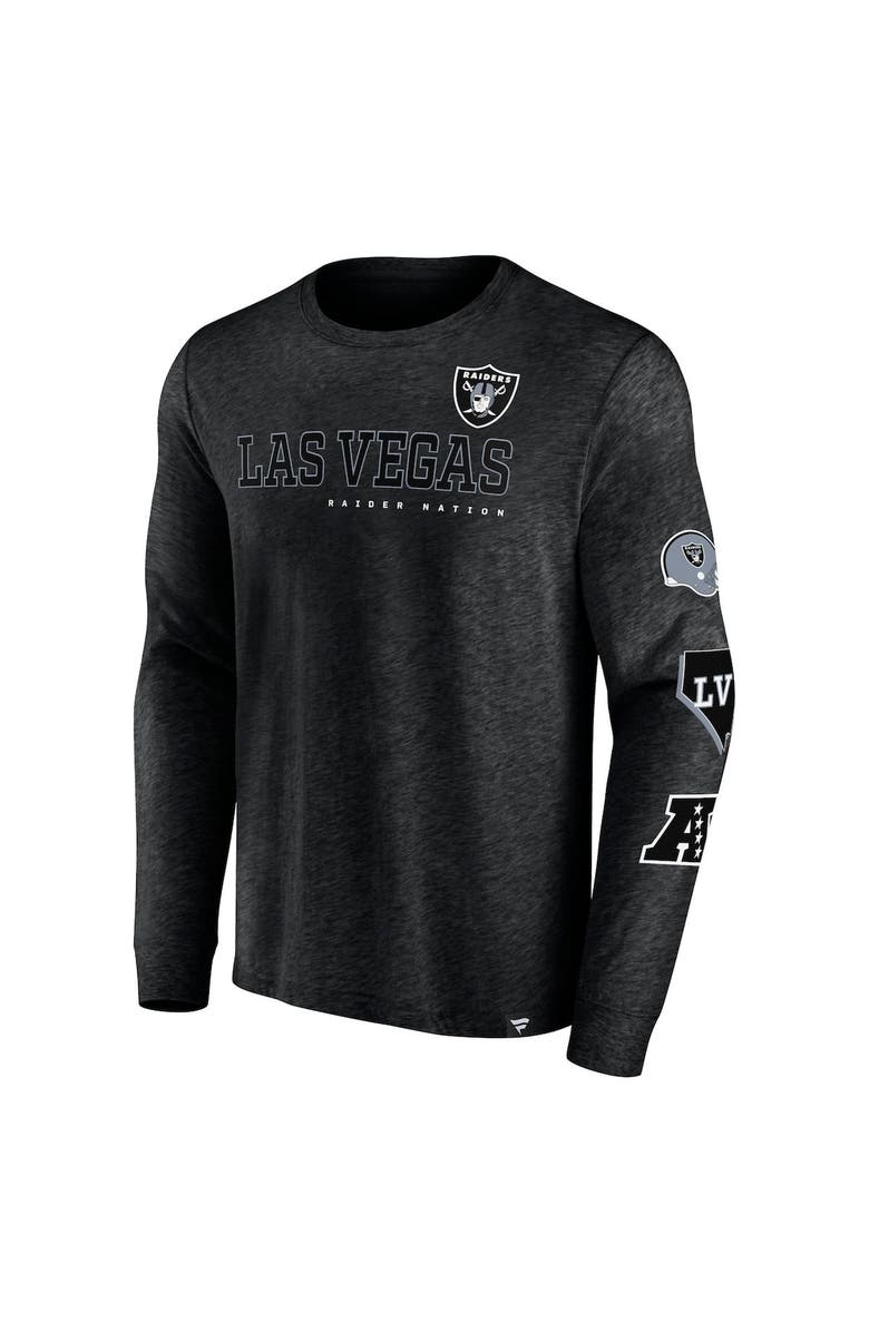 FANATICS Men's Fanatics Branded Black Las Vegas Raiders High Whip Pitcher Long Sleeve T-Shirt, Alternate, color, 