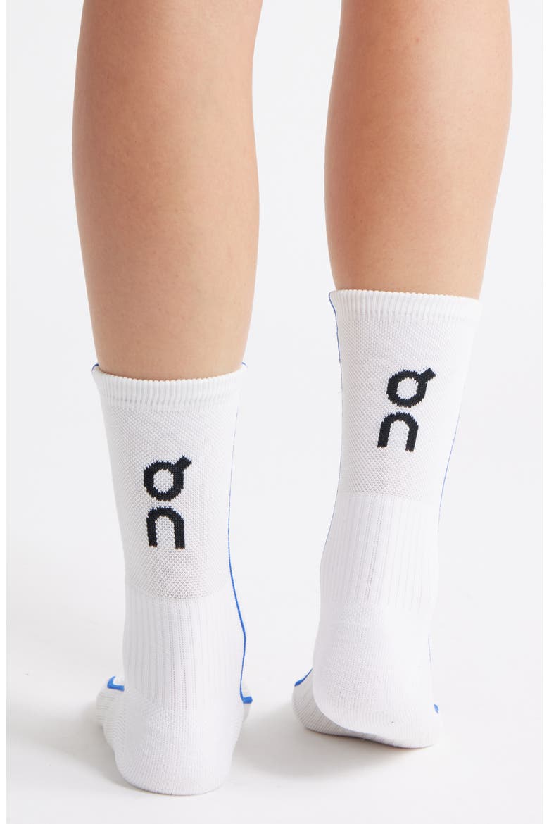 Court Crew Socks, Alternate, color, WHITE/ INDIGO