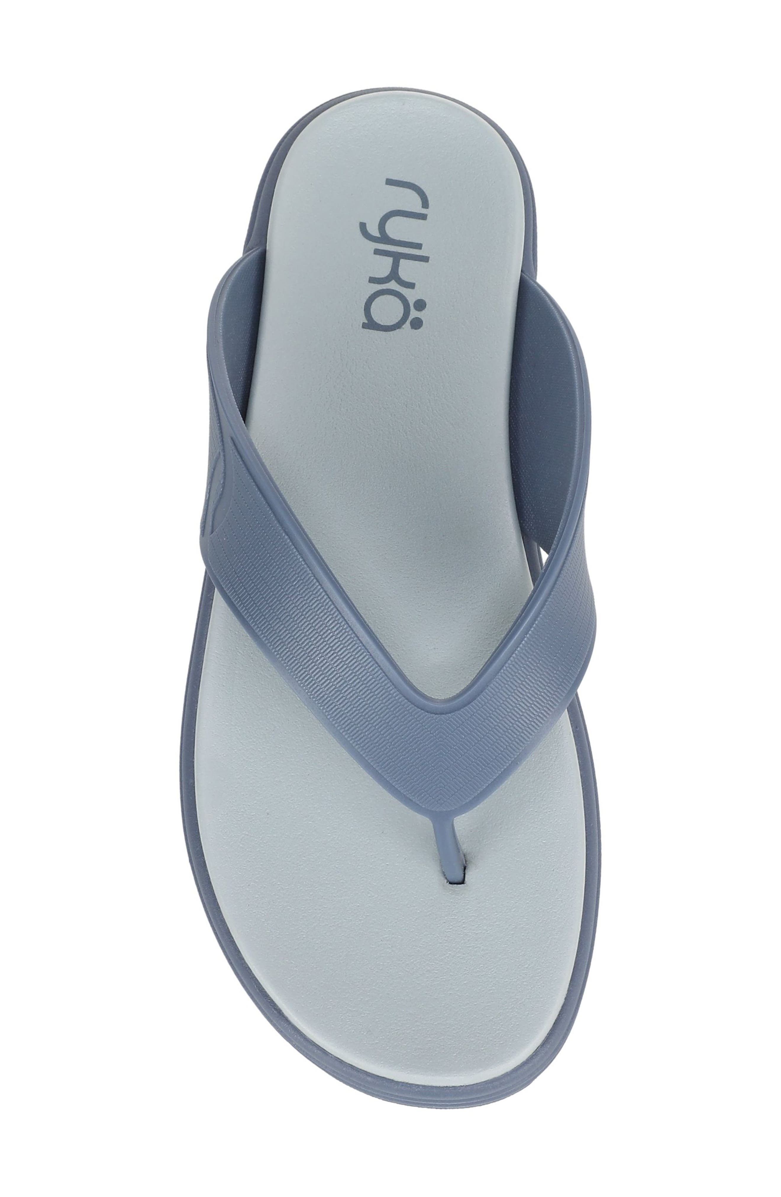 Viv Platform Thong Sandal, Alternate, color, FLINTSTONE BLUE