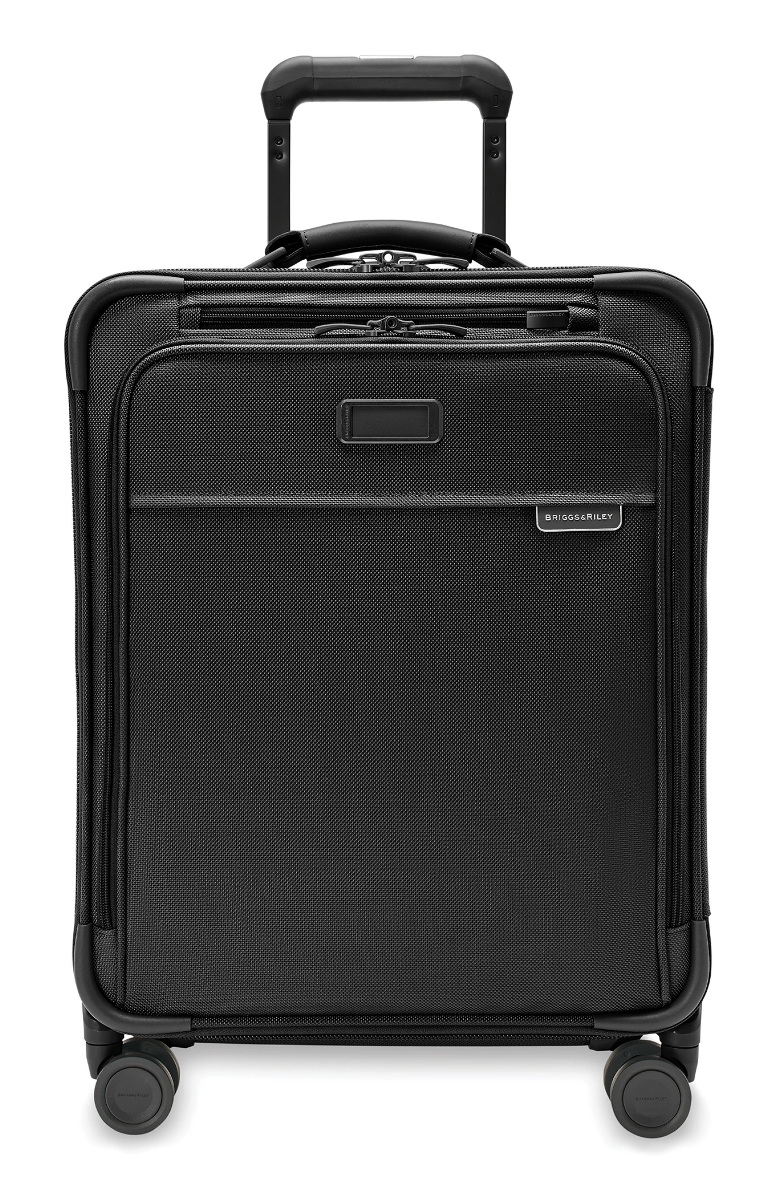 Briggs & Riley Baseline Global Spinner Carry-On, Main, color, Black