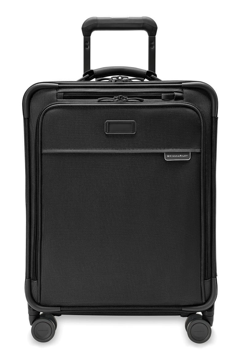 Baseline Global Spinner Carry-On, Main, color, BLACK