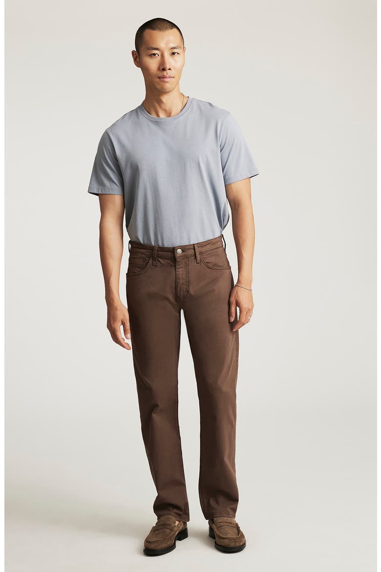 Zach Straight Leg Twill Pants, Alternate, color, MOCHA TWILL